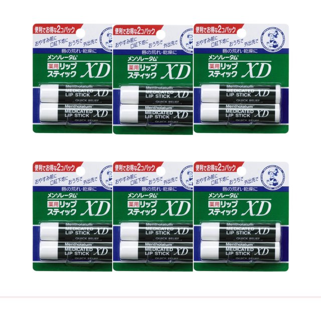 Rohto Mentholatum - Medicated Lip Stick XD - 2 pcs (6ea) Set
