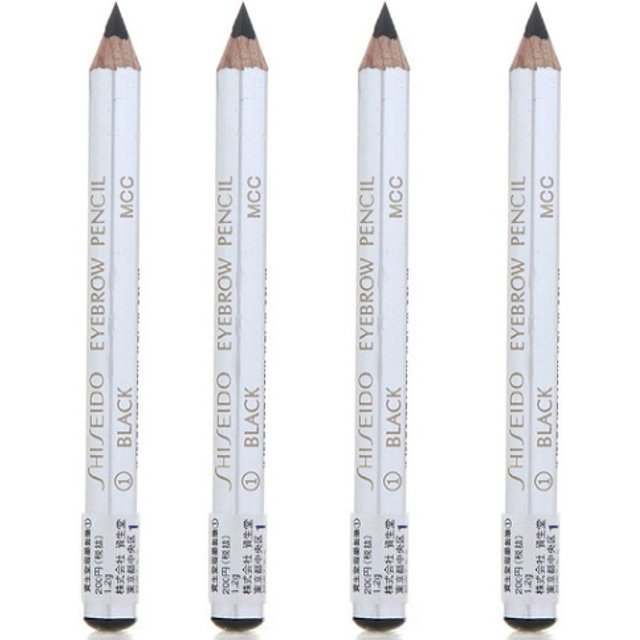 Shiseido - Eyebrow Pencil - 01 Black (4ea) Set
