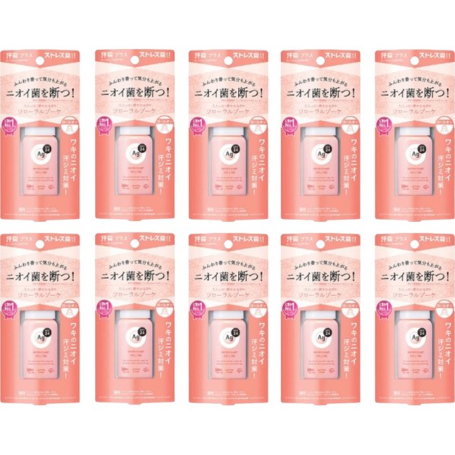 Shiseido - Ag Deo 24 Deodorant Roll-on DX - 40g - Floral Bouquet (10ea) Set