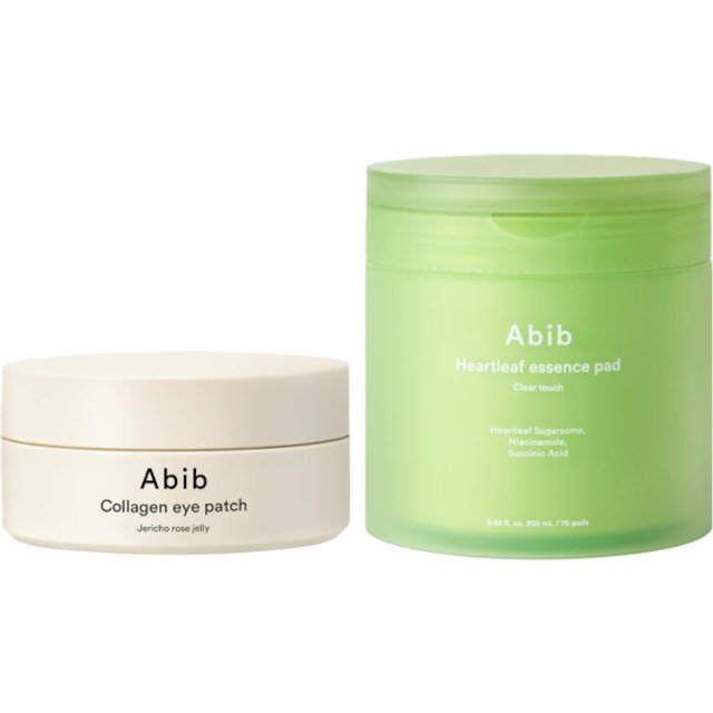 Abib - Collagen Eye Patch & Heartleaf Essence Pad Set