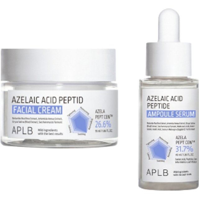 APLB - Azelaic Acid Peptide Ampoule Serum - 40ml & Facial Cream - 55ml Set