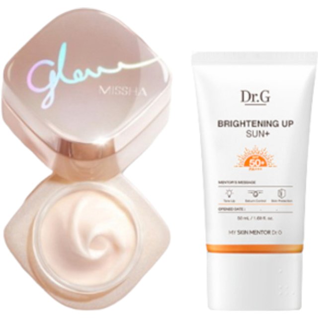 ISEHAN - Kiss Me Mommy UV Mild Gel SPF33 PA+++ - 100ml X MISSHA - Glow Skin Balm - 50ml