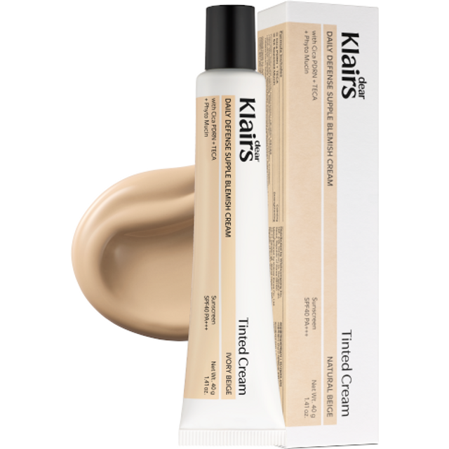 Dear, Klairs - Daily Defense Supple Blemish Cream SPF40 PA+++ - 40g - Ivory Beige