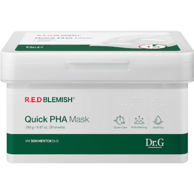 Dr.G - R.E.D Blemish Quick PHA Mask - 30 arkusze