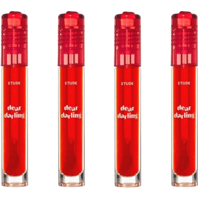 ETUDE - Dear Darling Water Gel Tint - OR201 Kumquat Red/5g (4szt.) Set