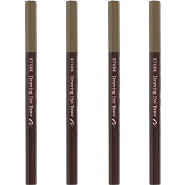 ETUDE - Drawing Eye Brow New - No.07 Light Brown (4szt.) Set