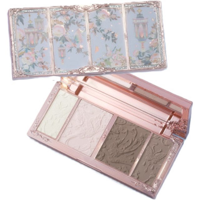 FlowerKnows - Butterfly Cloud Collar Embossed Highlight & Contour Palette - 16g - 01 Moon Shadow