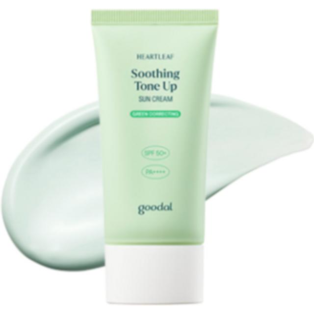 Goodal - Heartleaf Soothing Green Tone Up Sun Cream SPF50+ PA++++ - 50ml