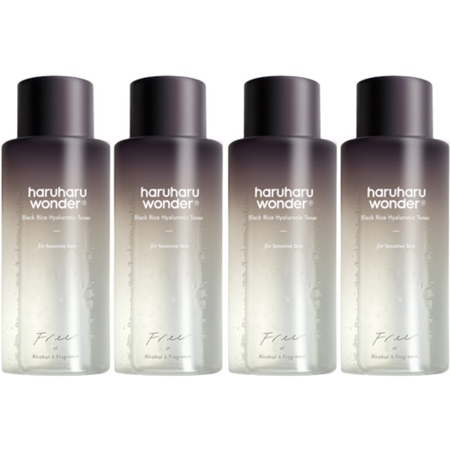 haruharu wonder - Black Rice Hyaluronic Toner - Fragrance Free - 150ml (4szt.) Set