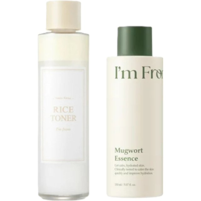 I'm From - Mugwort Essence - 150ml (1szt.) + Rice Toner - 150ml (1szt.) Set