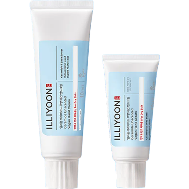 ILLIYOON - Ceramide Unscented Vegan Hand Cream Set - 50ml + 30ml