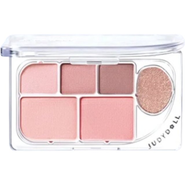 Judydoll - Dew-Shine 6 Color Palette - 8g - #01 Peach Soda