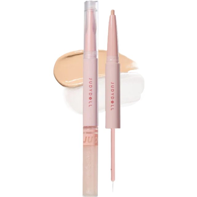 Judydoll - Double-Ended Aegyo-Sal Highlighter - 0.17g+1.7ml - D02 Soft Warm Nude