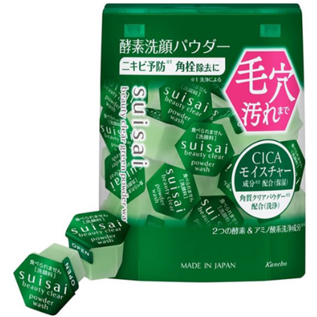 Kanebo - Suisai Beauty Clear Green Powder Wash - 0.4g x 32pcs