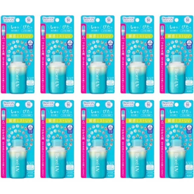 Kao - Biore UV Aqua Rich Aqua Protect Mist SPF50 PA++++ Refill - 60ml (10szt.) Set