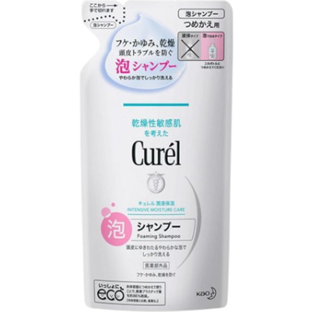 Kao - Curel Intensive Moisture Care Foaming Shampoo Refill - 380ml