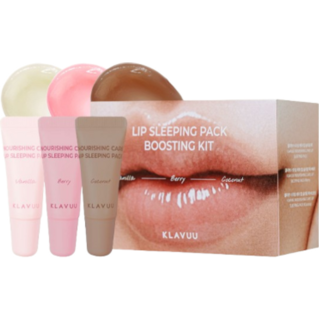 KLAVUU - Lip Sleeping Pack Boosting Kit - 3g*3
