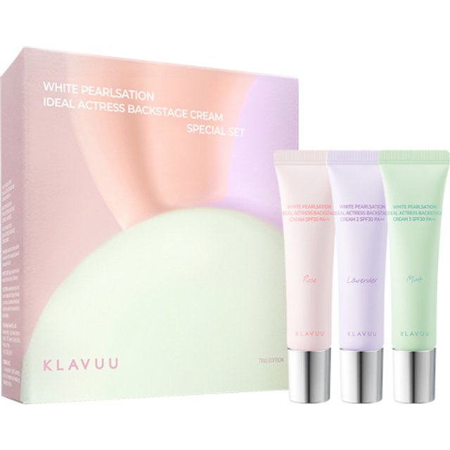 KLAVUU - White Pearlsation Ideal Actress Backstage Cream Special Set(Renewal) - 10ml*3