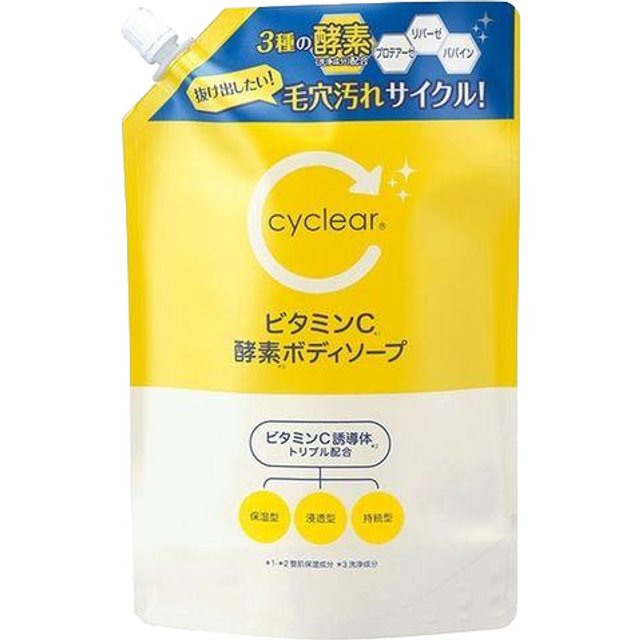 KUMANO COSME - Cyclear Witamina C Enzyme Body Soap Wkład - 700ml