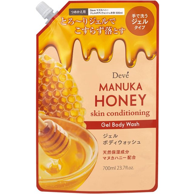 KUMANO COSME - Żel pod prysznic Deve Manuka Honey Skin Conditioning Gel w opakowaniu uzupełniającym - 700ml