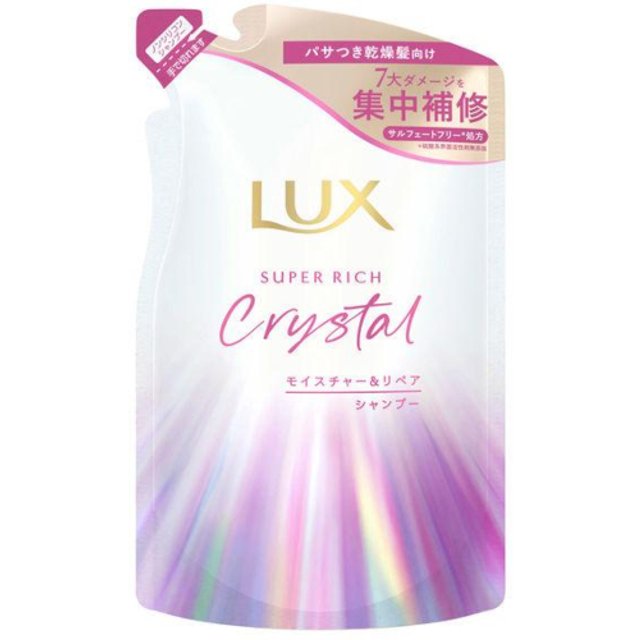 LUX Japan - Szampon Super Rich Crystal Moisture & Repair w opakowaniu uzupełniającym - 300 g