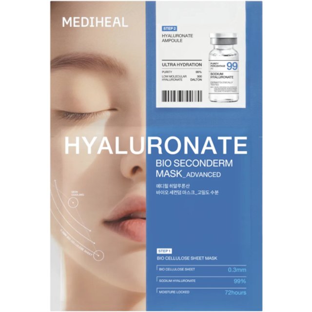 Mediheal - Hyaluronate Bio Seconderm Mask Deep Moisturizing - 1szt.