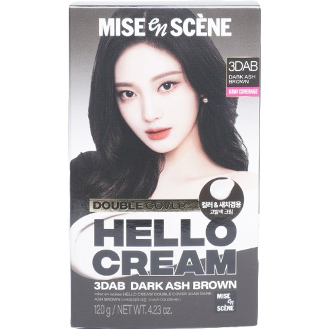 miseenscéne - Hello Cream Podwójna okładka - 120g - 3DAB Dark Ash Brown