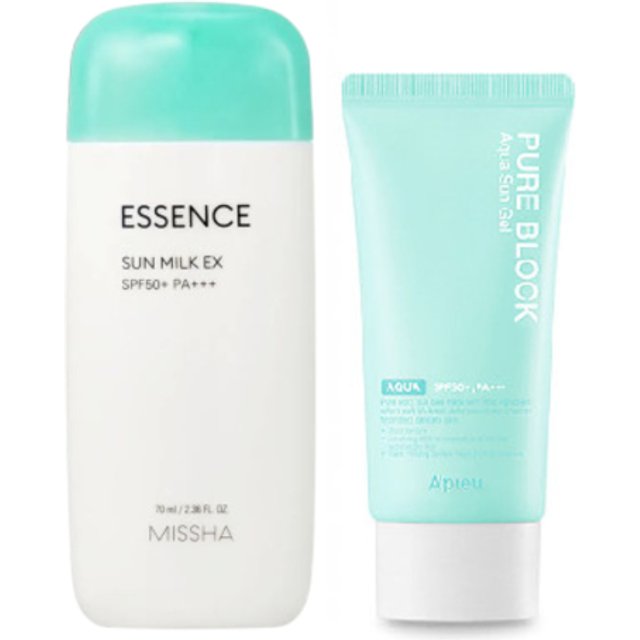 Missha Essence Milk X A'pieu Hero Sunscreen Set B