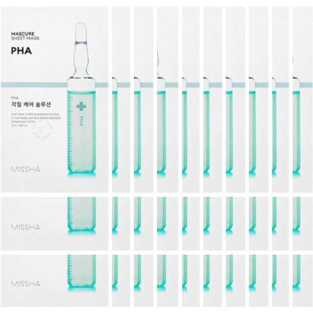 MISSHA - Mascure Solution Sheet Mask - PHA (30szt.) Set