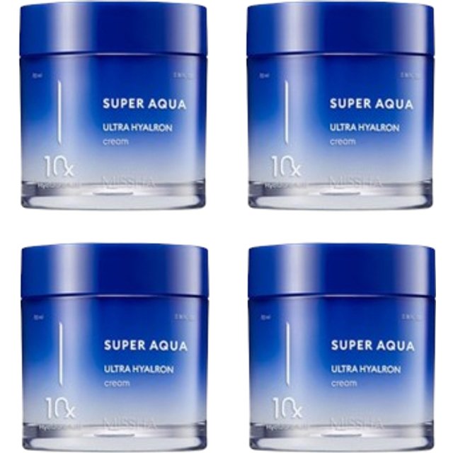 MISSHA - Super Aqua Ultra Hyalron Cream - 70ml (4szt.) Set