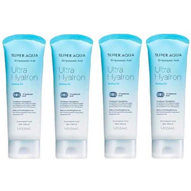 MISSHA Super Aqua Ultra Hyalron Peeling Gel - 100ml (4szt.) Set
