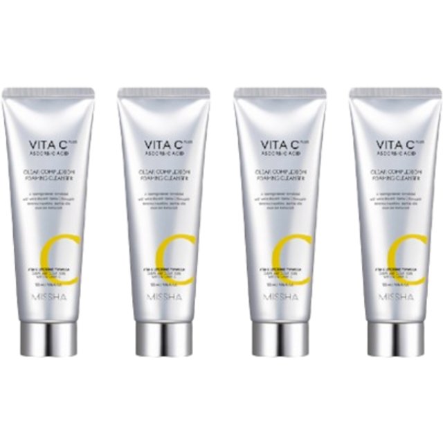 MISSHA - Vita C Plus Clear Complexion Foaming Cleanser - 120ml (4szt.) Set