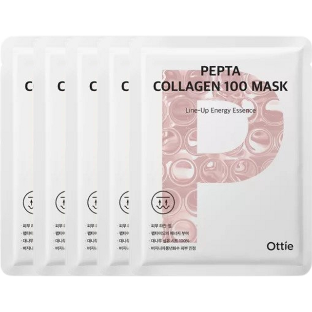 Ottie - Pepta Collagen 100 Mask - 25ml*5szt.