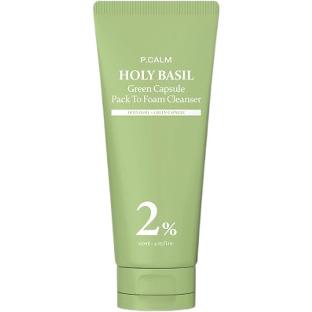 P.CALM - Holy Basil Green Capsule Pack To Foam Cleanser - 120ml