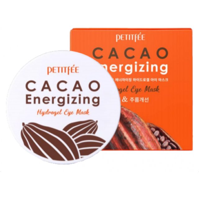PETITFEE - CACAO Energizing Hydrogel Eye Mask - 84g (60szt./30pary)