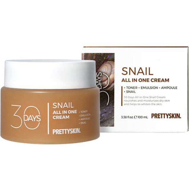 PRETTYSKIN - 30 Days All In One Snail Cream - 100ml