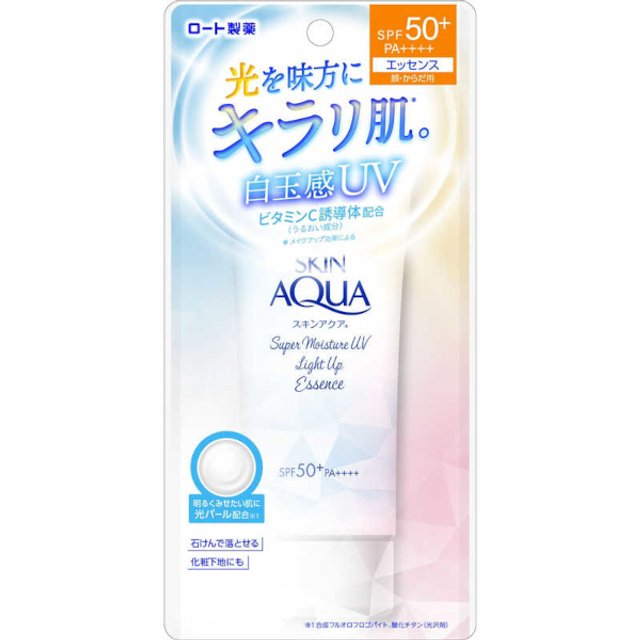 Rohto Mentholatum - Skin Aqua Super Moisture UV Light Up Essence SPF50+ PA++++ - 70g