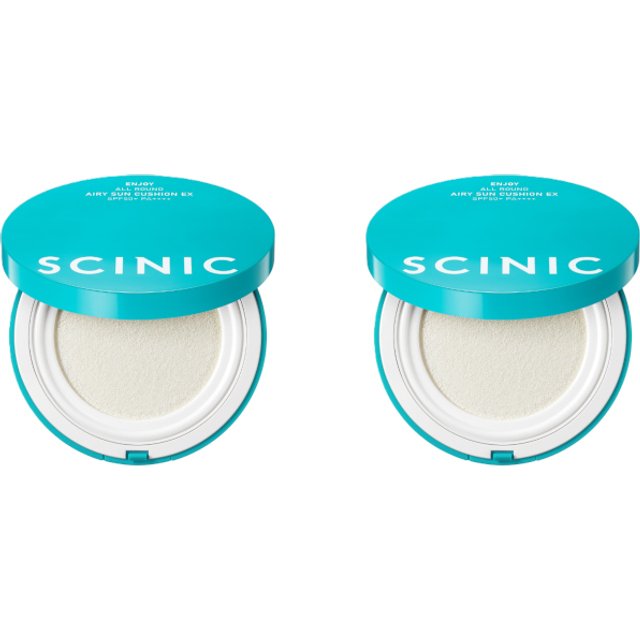 SCINIC Enjoy All Round Airy Sun Cushion EX SPF50+ PA++++ - 25g (2szt.) Set