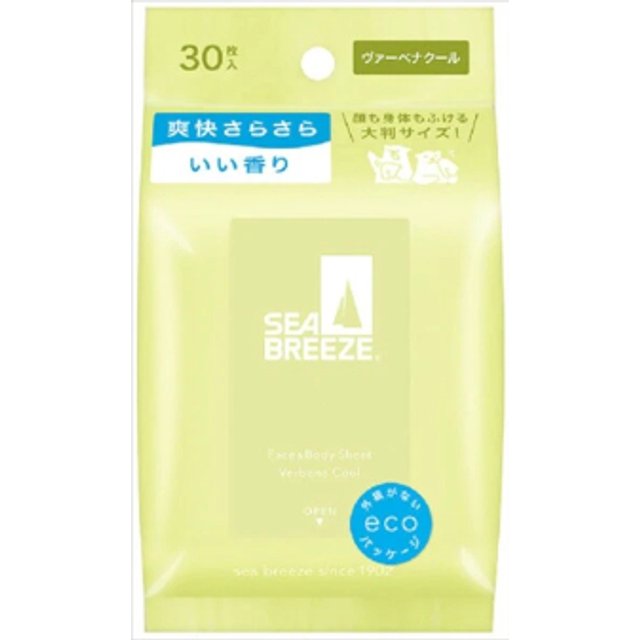 Shiseido - Sea Breeze Face & Body Ice Sheet - 30 arkusze - Verbena Cool