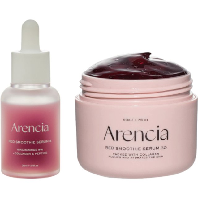 Arencia - Fresh Red Smoothie Serum 8 - 30ml & Red Smoothie Serum 30 - 50g Set