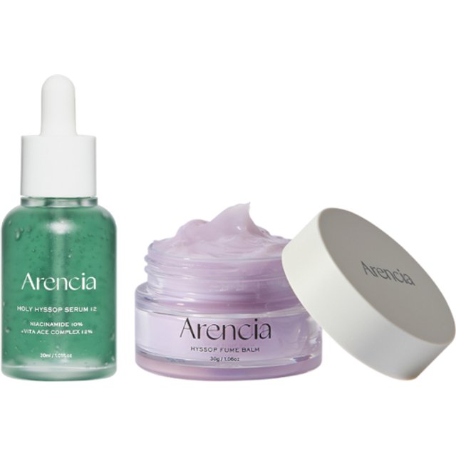 Arencia - Holy Hyssop Serum 12 - 30ml & Hyssop Fume Balm - 30g Set