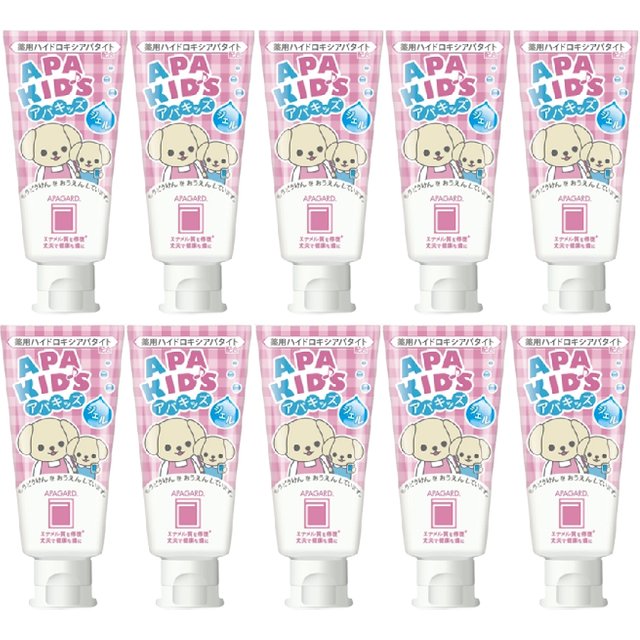 APAGARD - Apa-Kids Gel Toothpaste - 60g (10szt.) Set