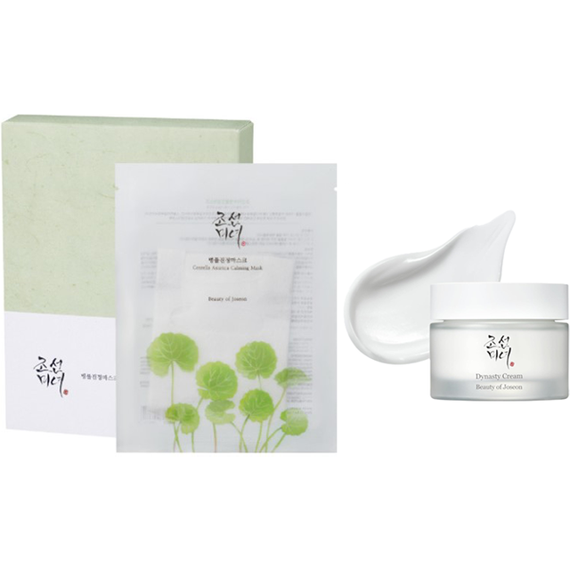 BEAUTY OF JOSEON - Dynasty Cream - 50ml (1ea) + Centella Asiatica Calming Mask 10pcs (1ea) Set