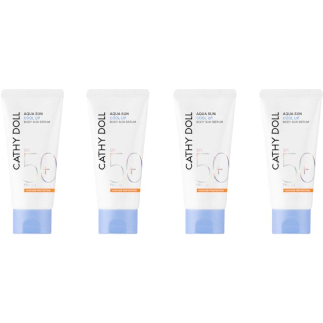 Cathy Doll - Aqua Sun Cool Up Body Sun Serum SPF50+ PA++++ - 50ml 4ea Set