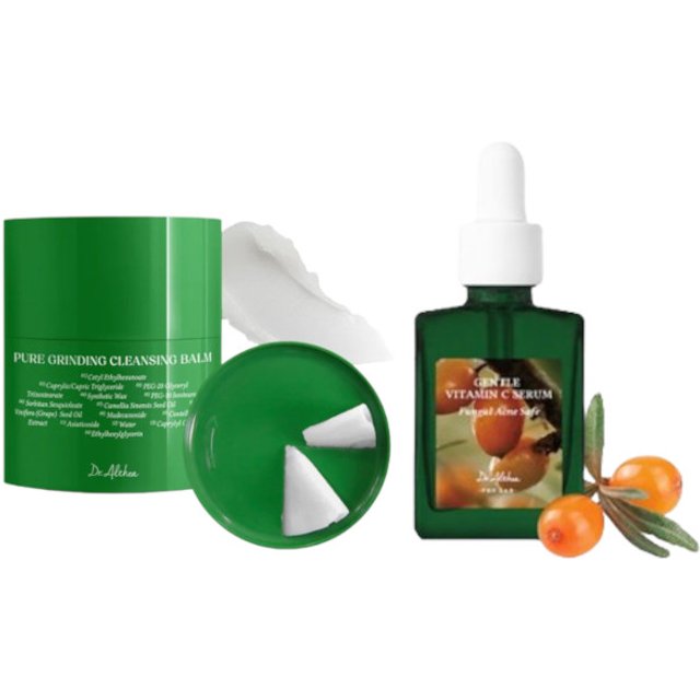 Dr. Althea - Pure Grinding Cleansing Balm (1szt.) X Gentle Vitamin C Serum (1szt.) Set