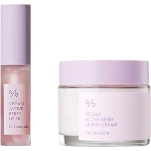 Dr.Ceuracle - Vegan Active Berry Lifting Cream + Lip Oil Set