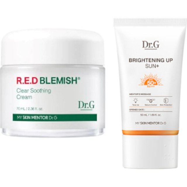 Dr.G - R.E.D Blemish Clear Soothing Cream - 70ML - 70ml - White (1szt.) + Brightening Up Sun+ SPF50+ PA+++ - 50ml (1szt.) set