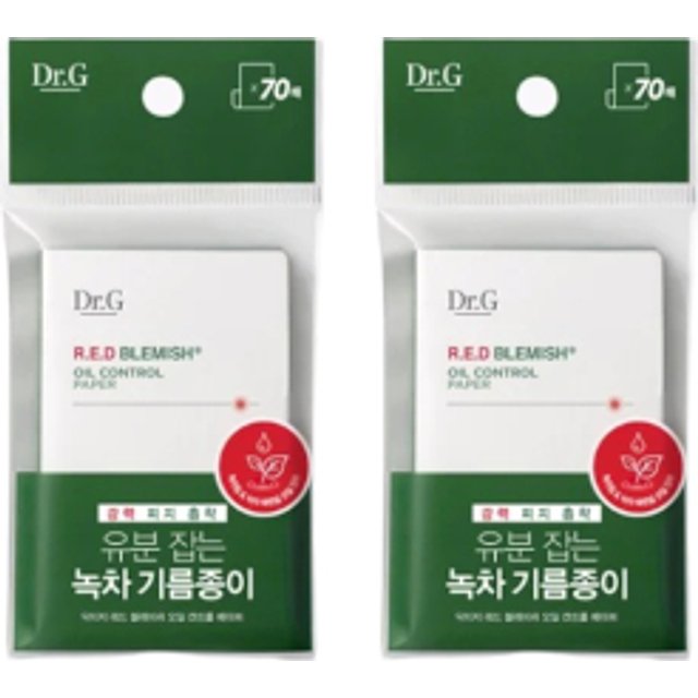 Dr.G - R.E.D Blemish Oil Control Paper - 70 arkusze (2szt.) Set