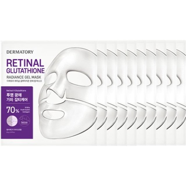 Dermatory - Retinal Glutathione Radiance Gel Mask (10szt.) Set