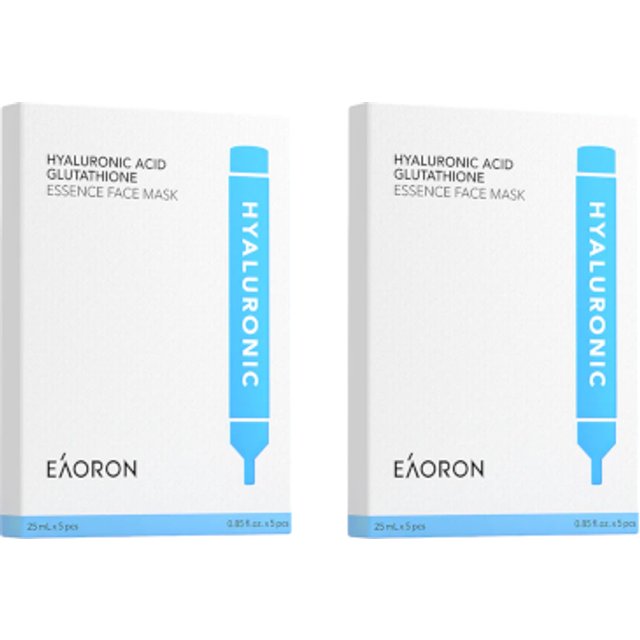 EAORON - Hyaluronic Acid Glutathione Essence Face Mask - 10szt. Set